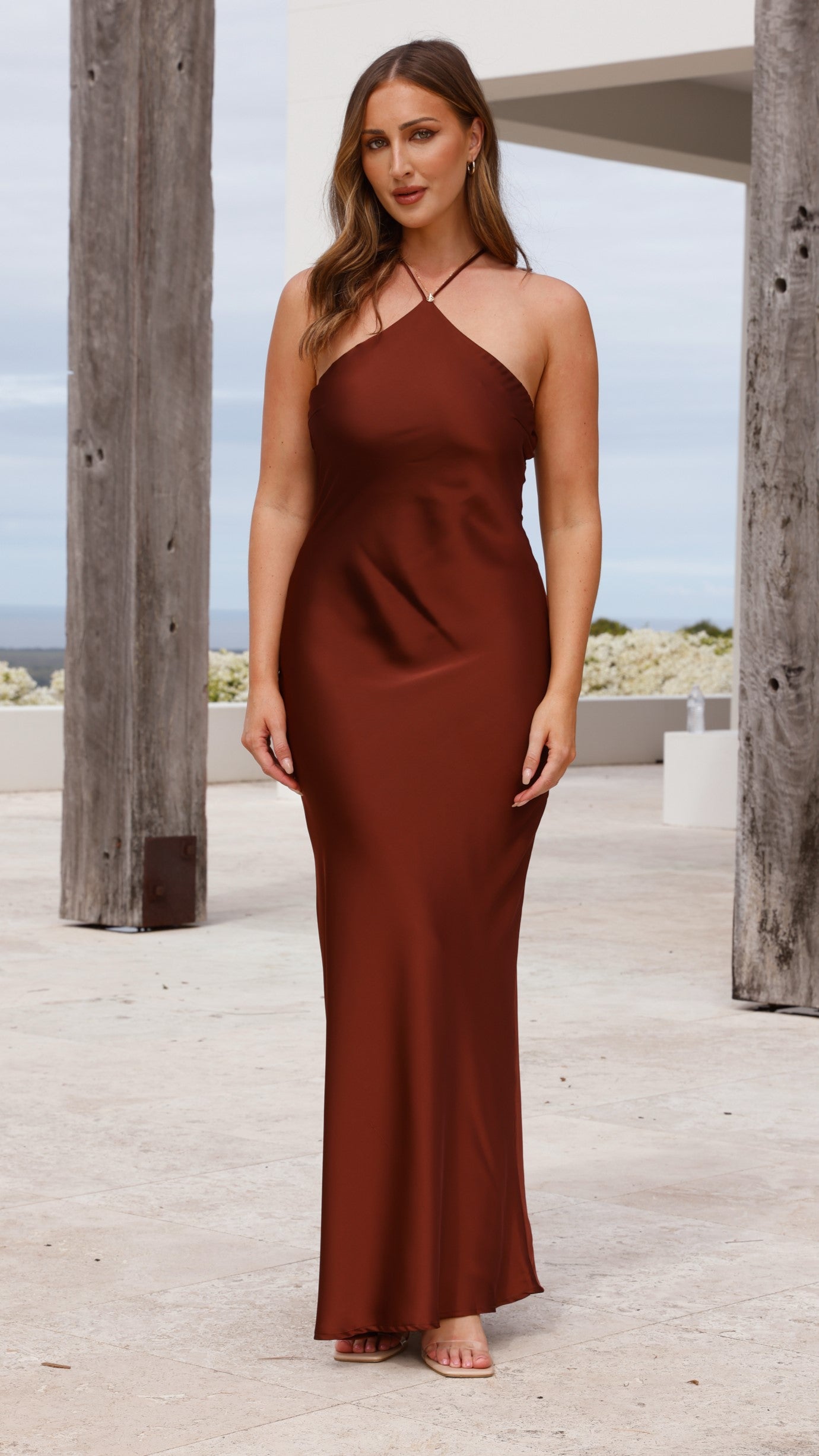 Chiara Maxi Dress - Brown - Buy Women's Dresses