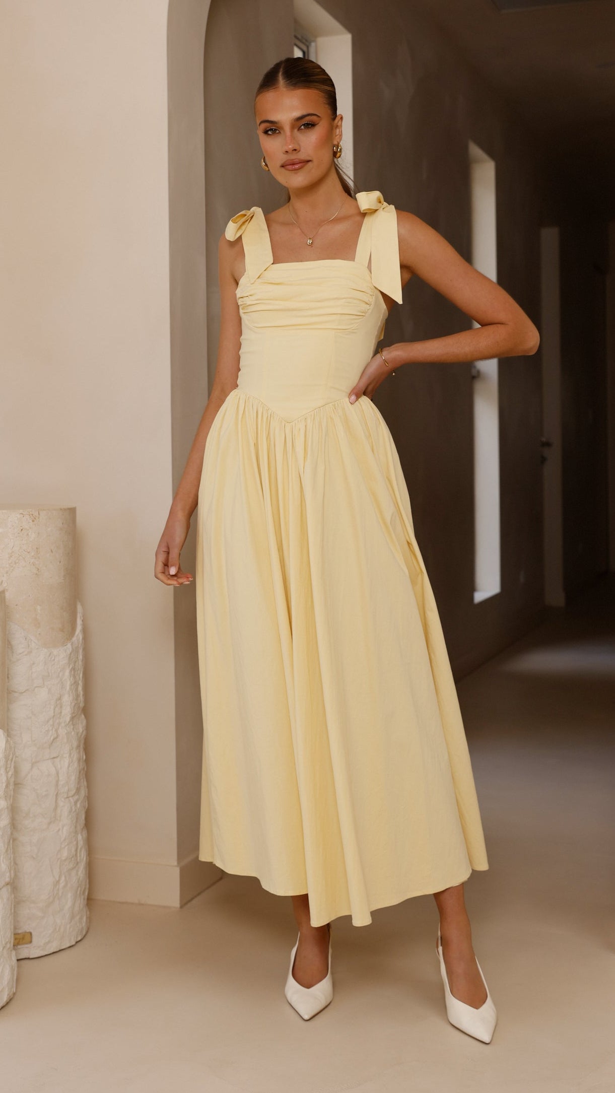 Haisley Maxi Dress - Yellow - Buy Women's Dresses - Billy J