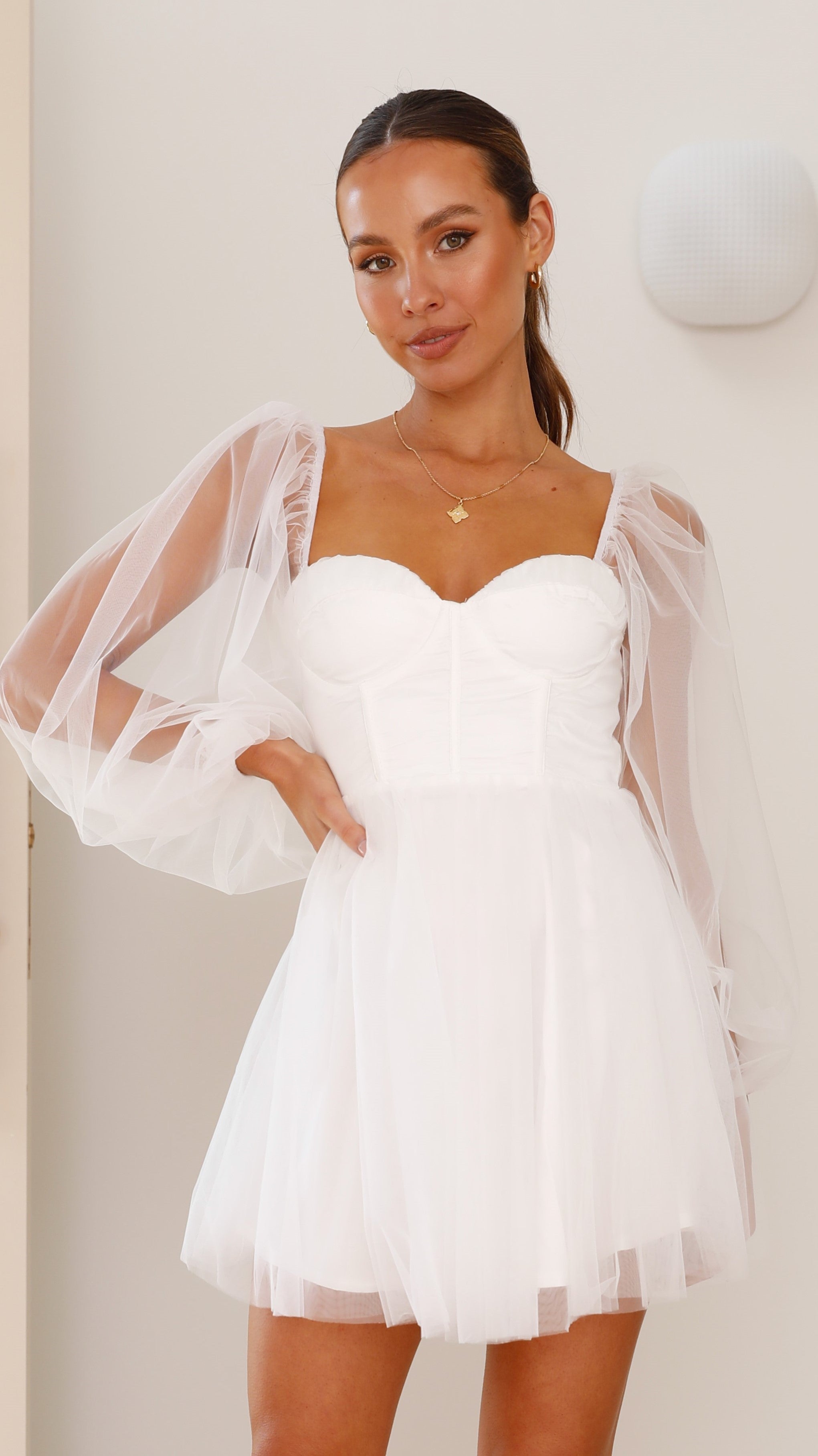 billy j white mini dress Wenona Halter Neck Mini Dress
