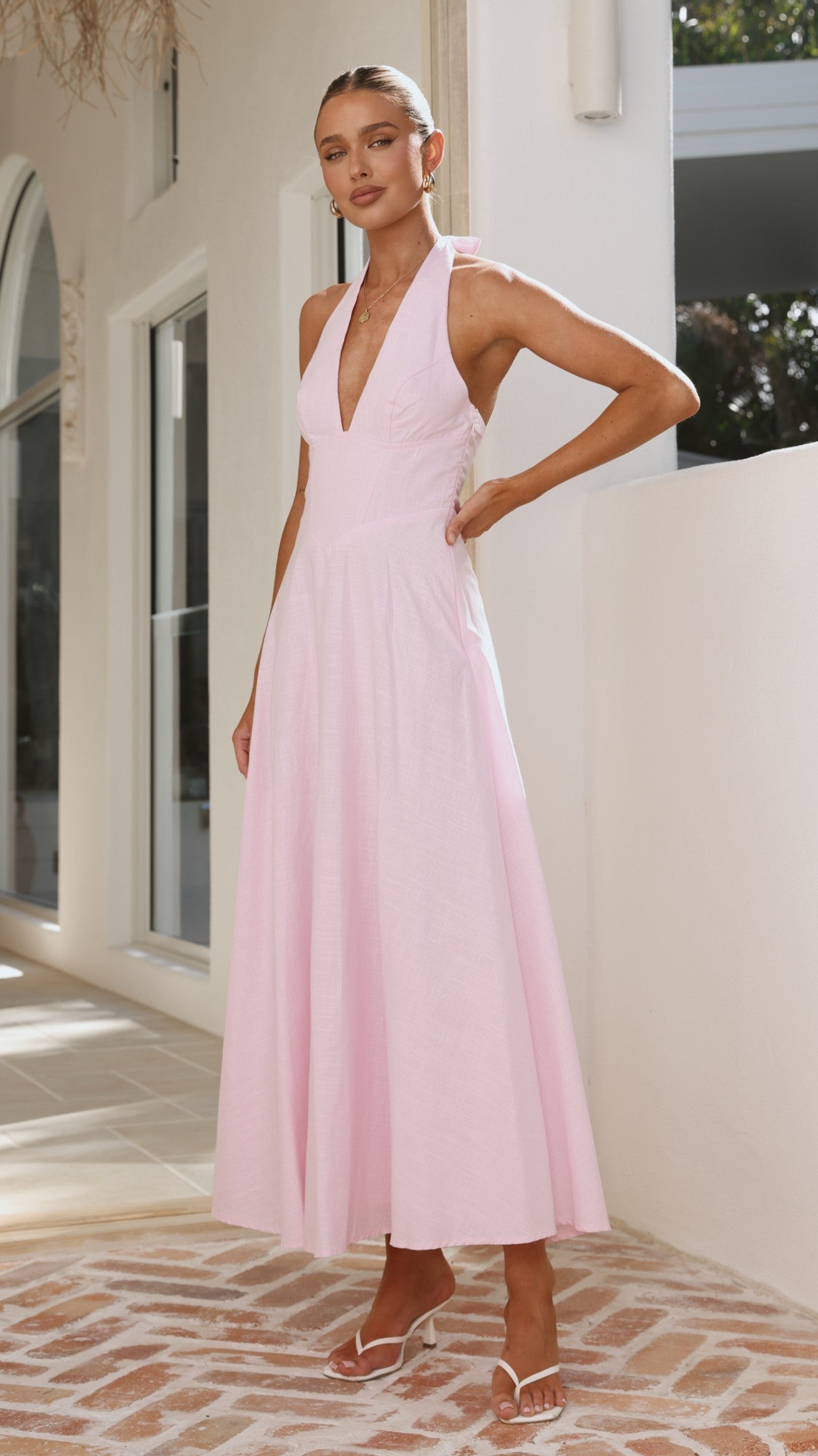 Skye Maxi Dress - Pink - Billy J