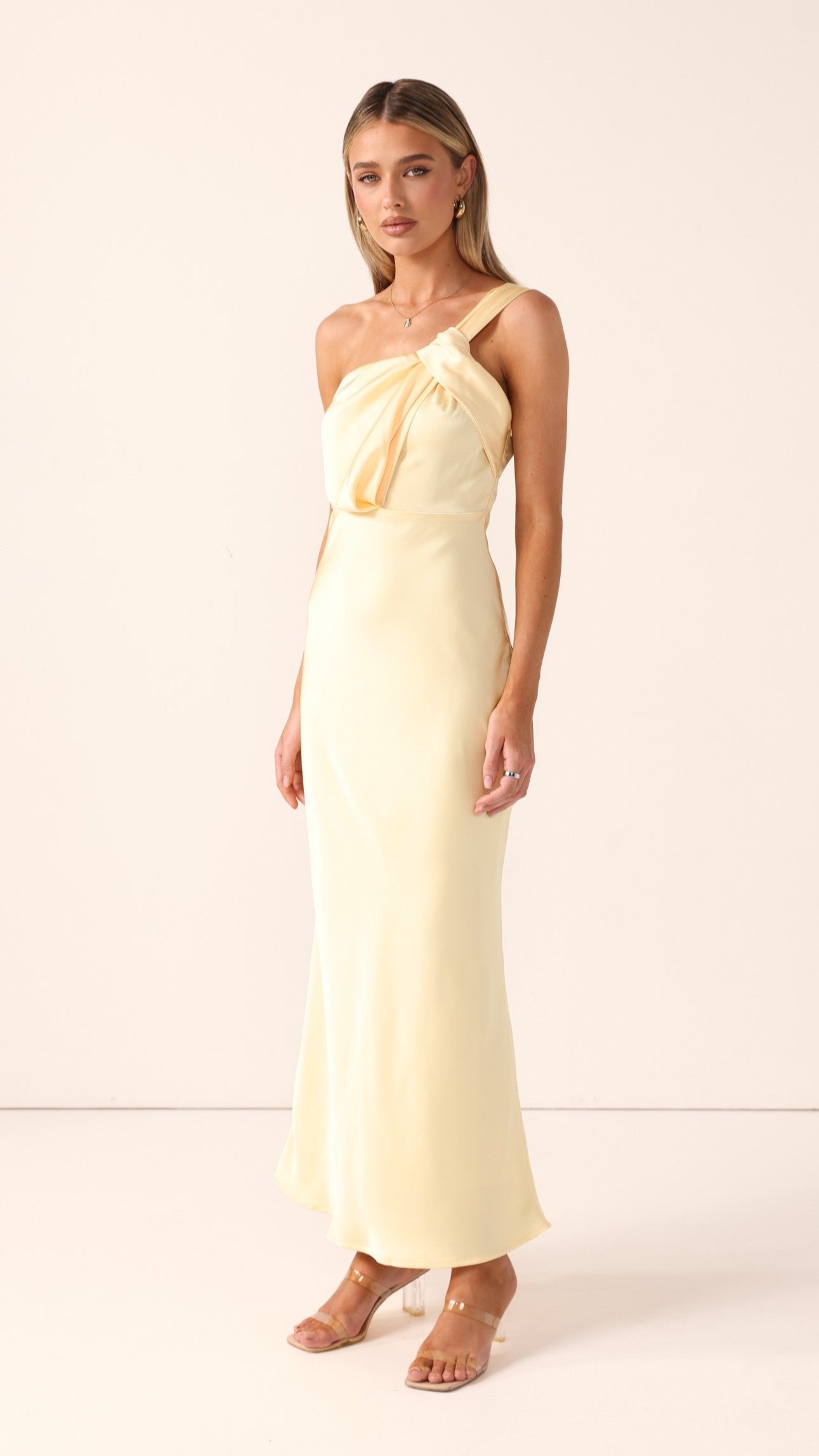Greta Maxi Dress - Lemon - Billy J