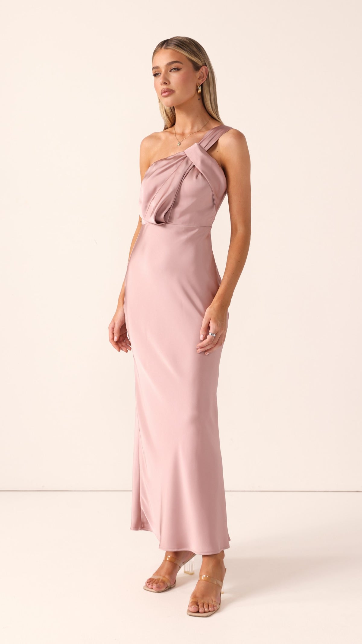 Greta Maxi Dress - Dusty Pink - Billy J