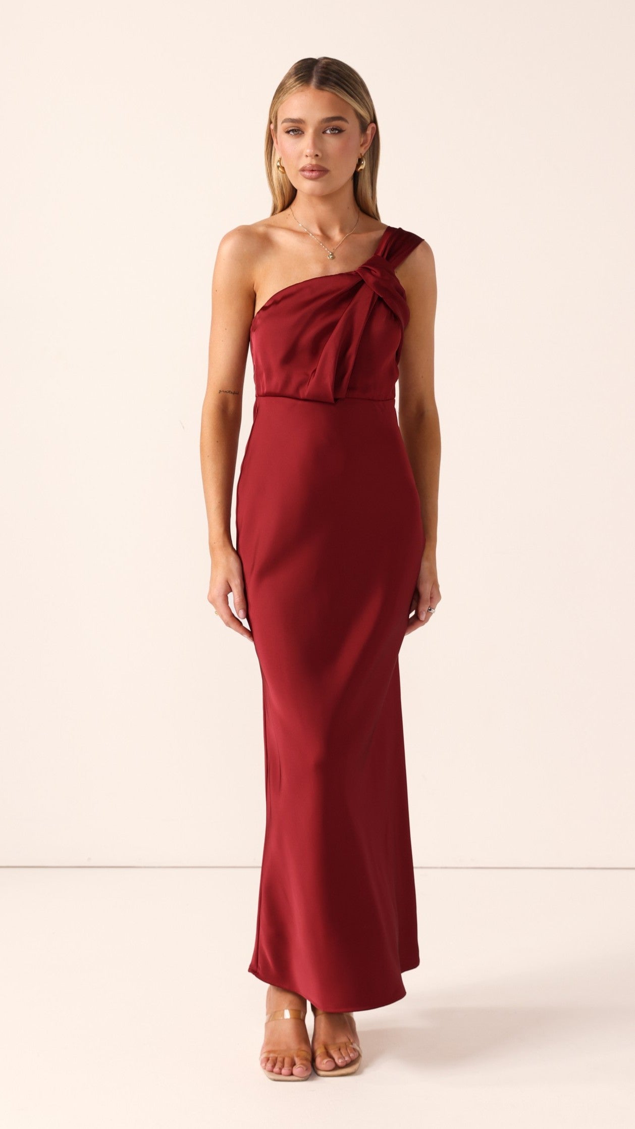 Greta Maxi Dress - Wine - Billy J