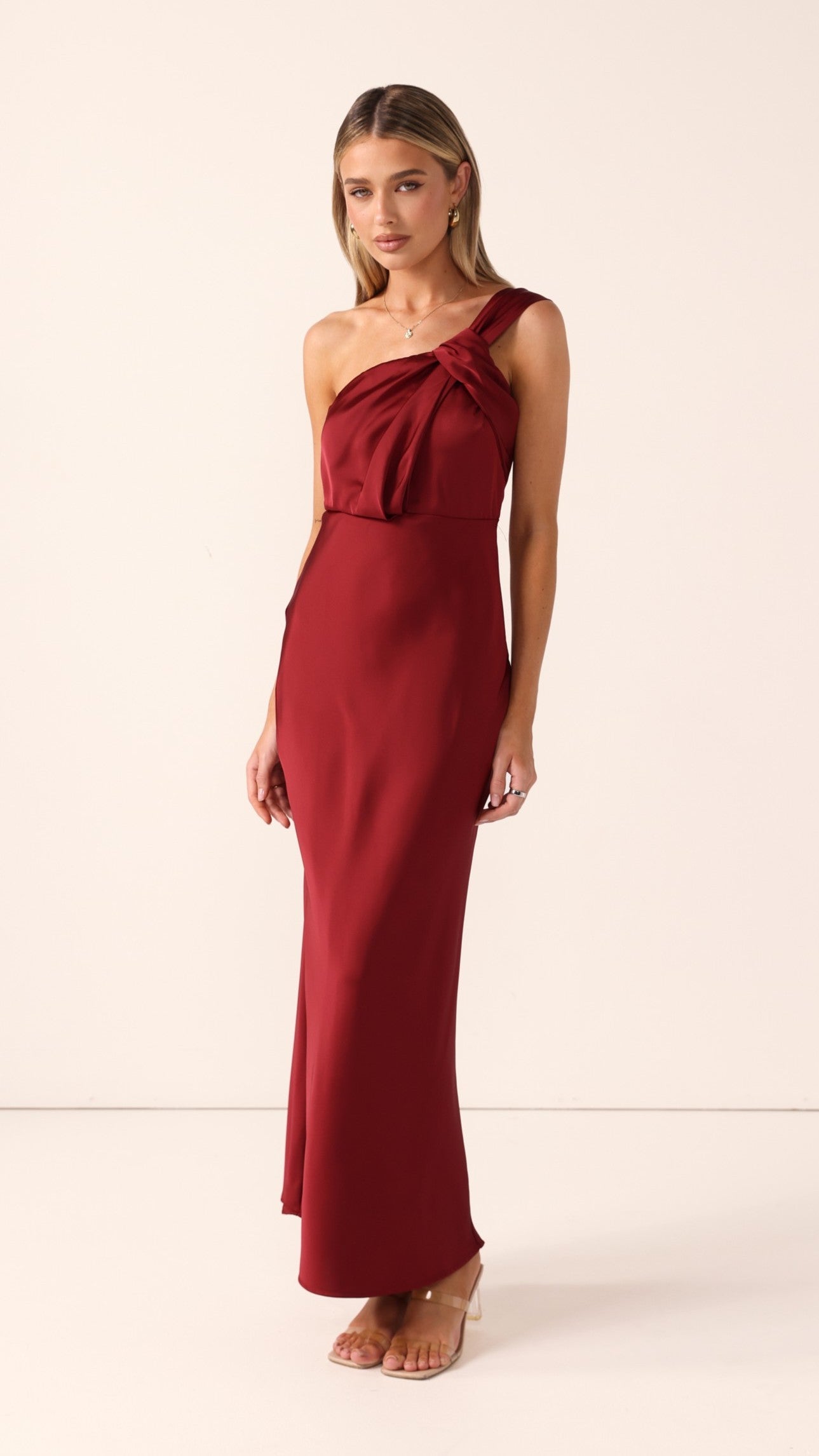 Greta Maxi Dress - Wine - Billy J