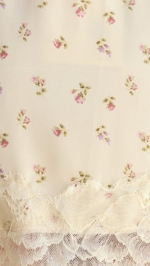 Kiki Lace Mini Skirt - Yellow Floral - Billy J