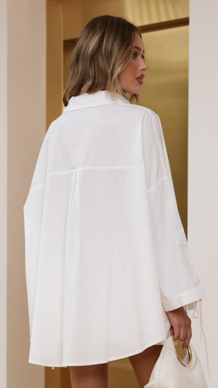 Alanna Shirt - White - Billy J