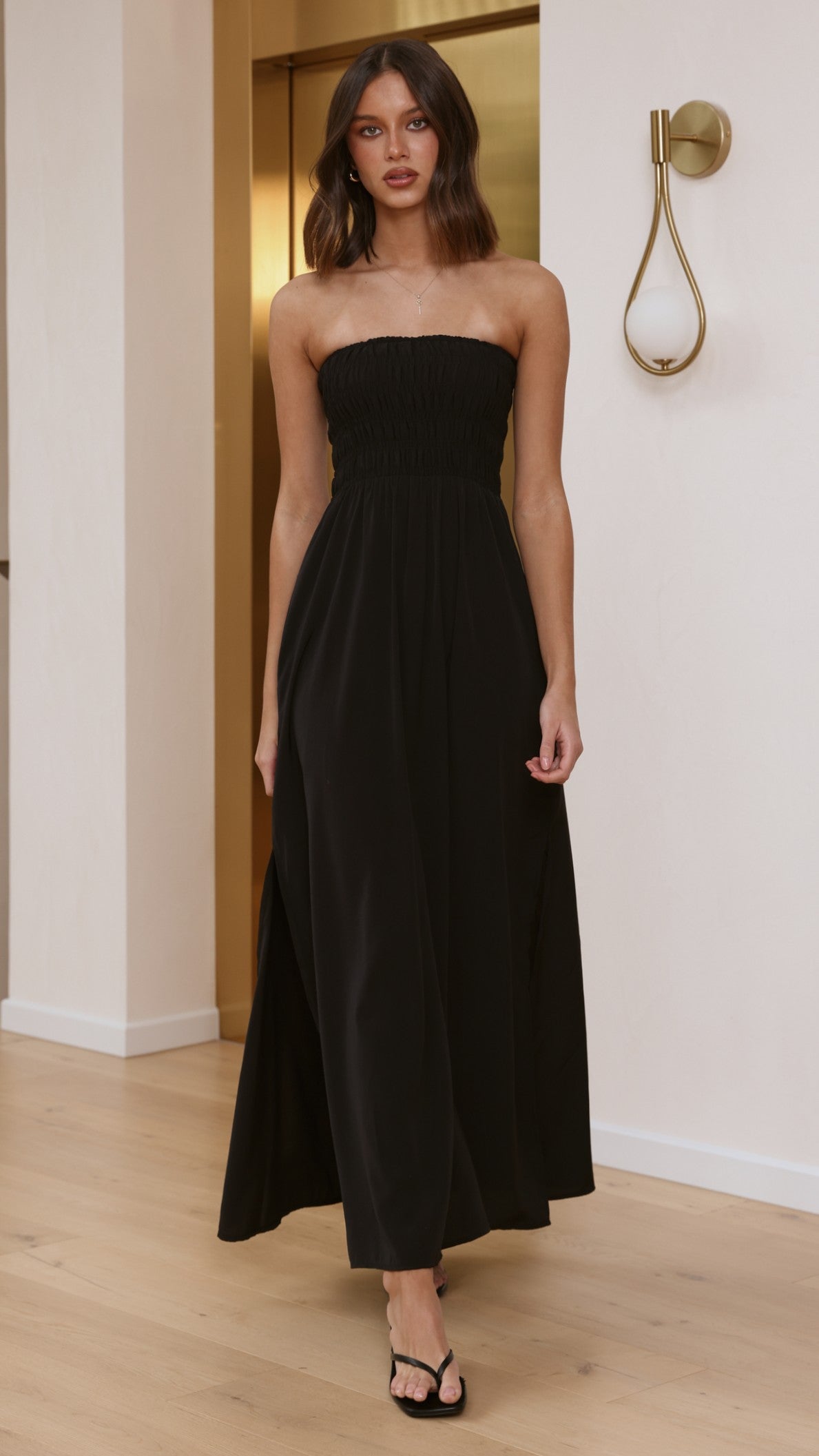 Marcy Maxi Dress - Black - Billy J