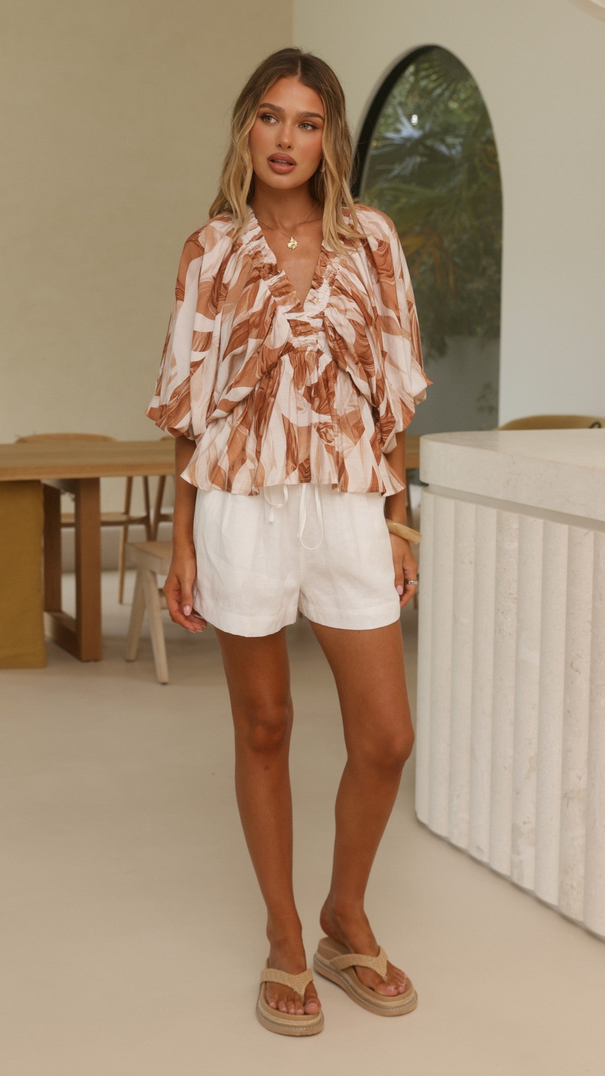 Sutton Top - Brown/Tan - Billy J