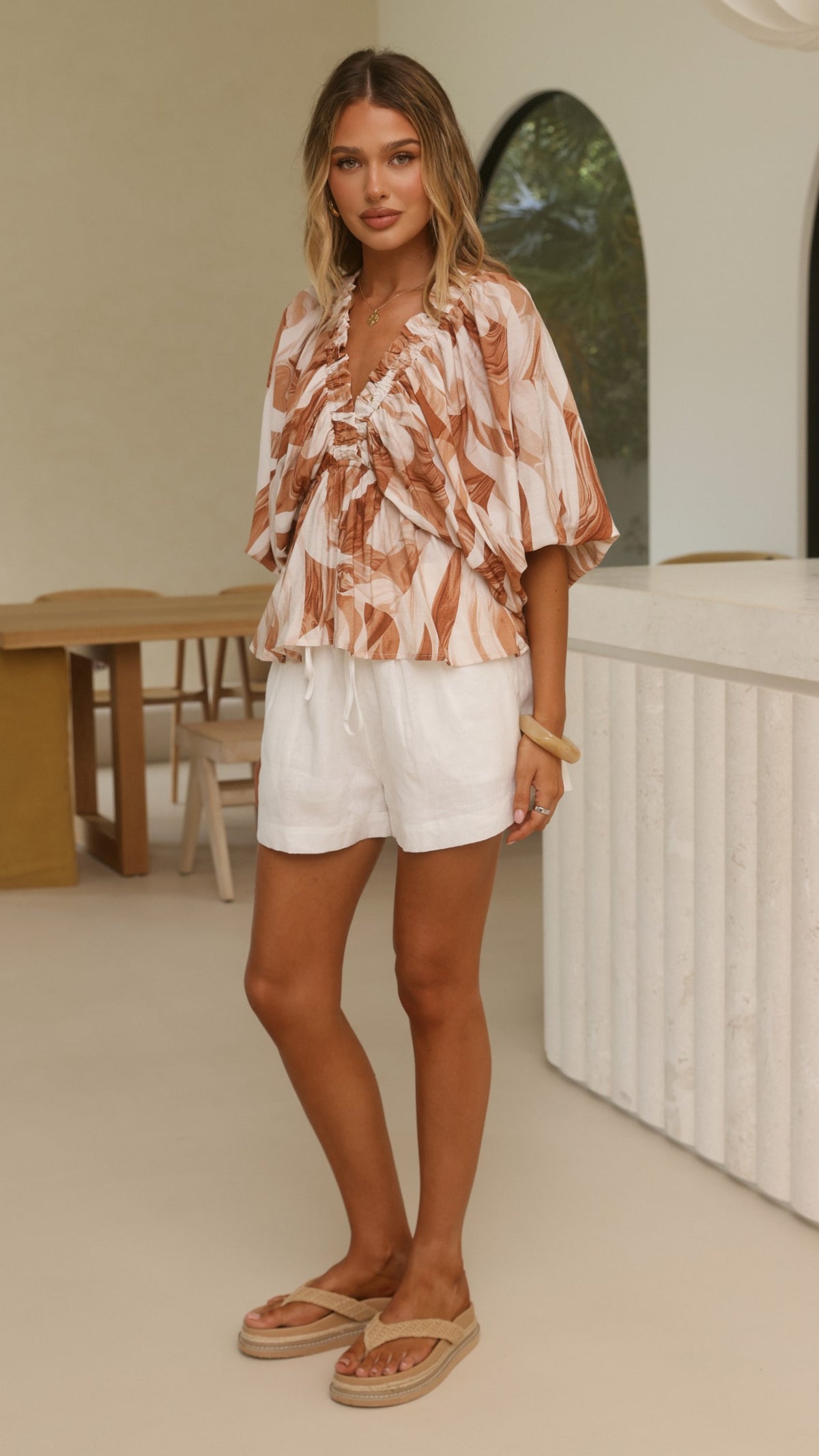 Sutton Top - Brown/Tan - Billy J