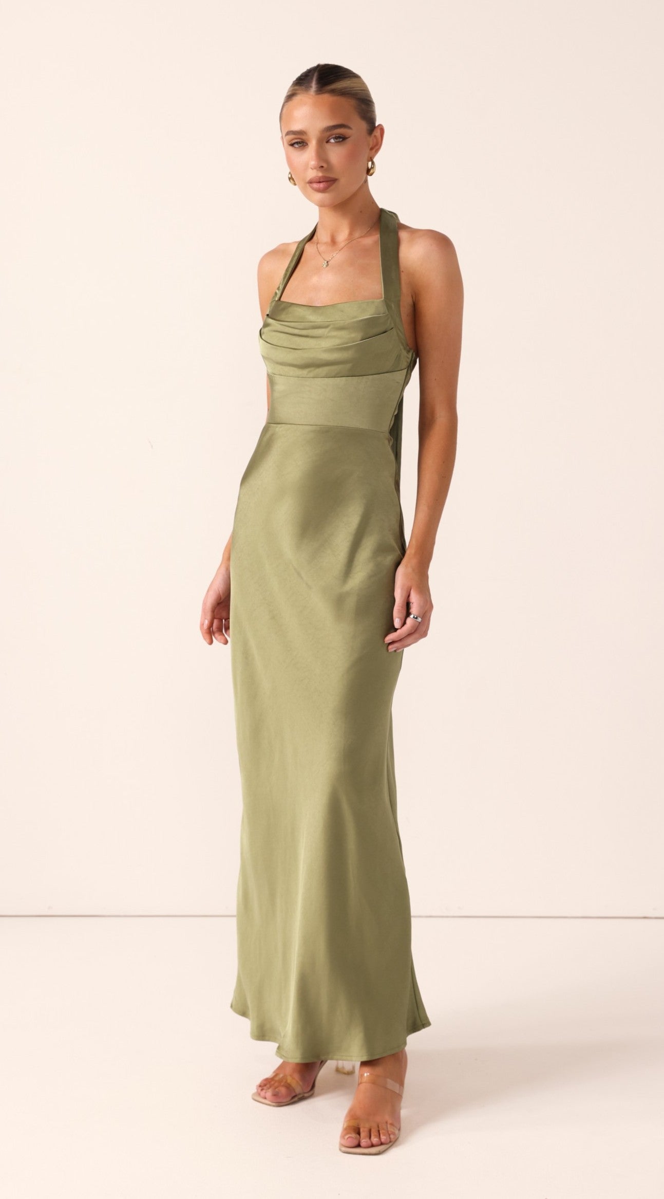 Alexa Maxi Dress - Olive - Billy J