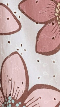 Eloise Eyelet Shorts - Botanic Pink Print - Billy J