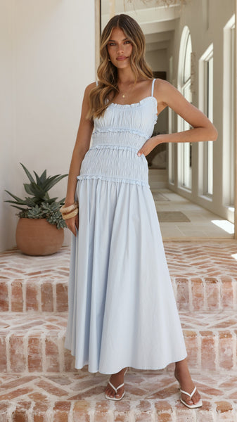 blue life dress Billy J Women's Vida Maxi Dry clean Color:Cream/Dusty Blue Forever 21 Womens Juniors all pap