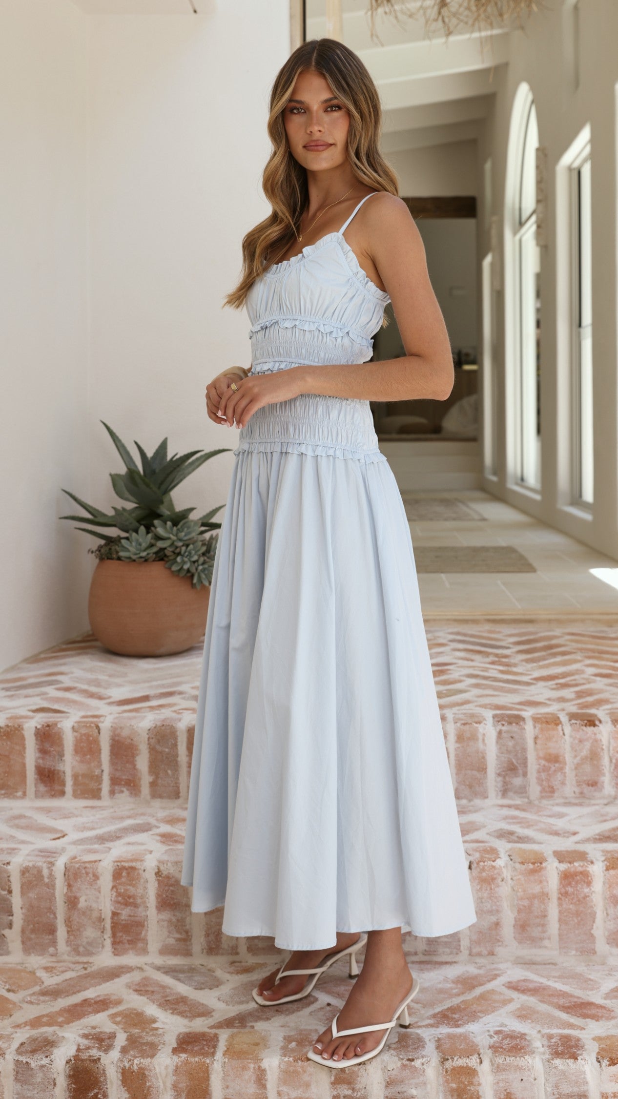 Vida Maxi Dress - Blue - Billy J
