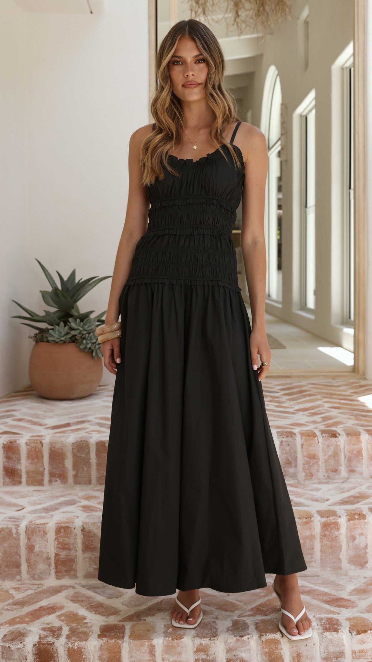 Vida Maxi Dress - Black - Billy J