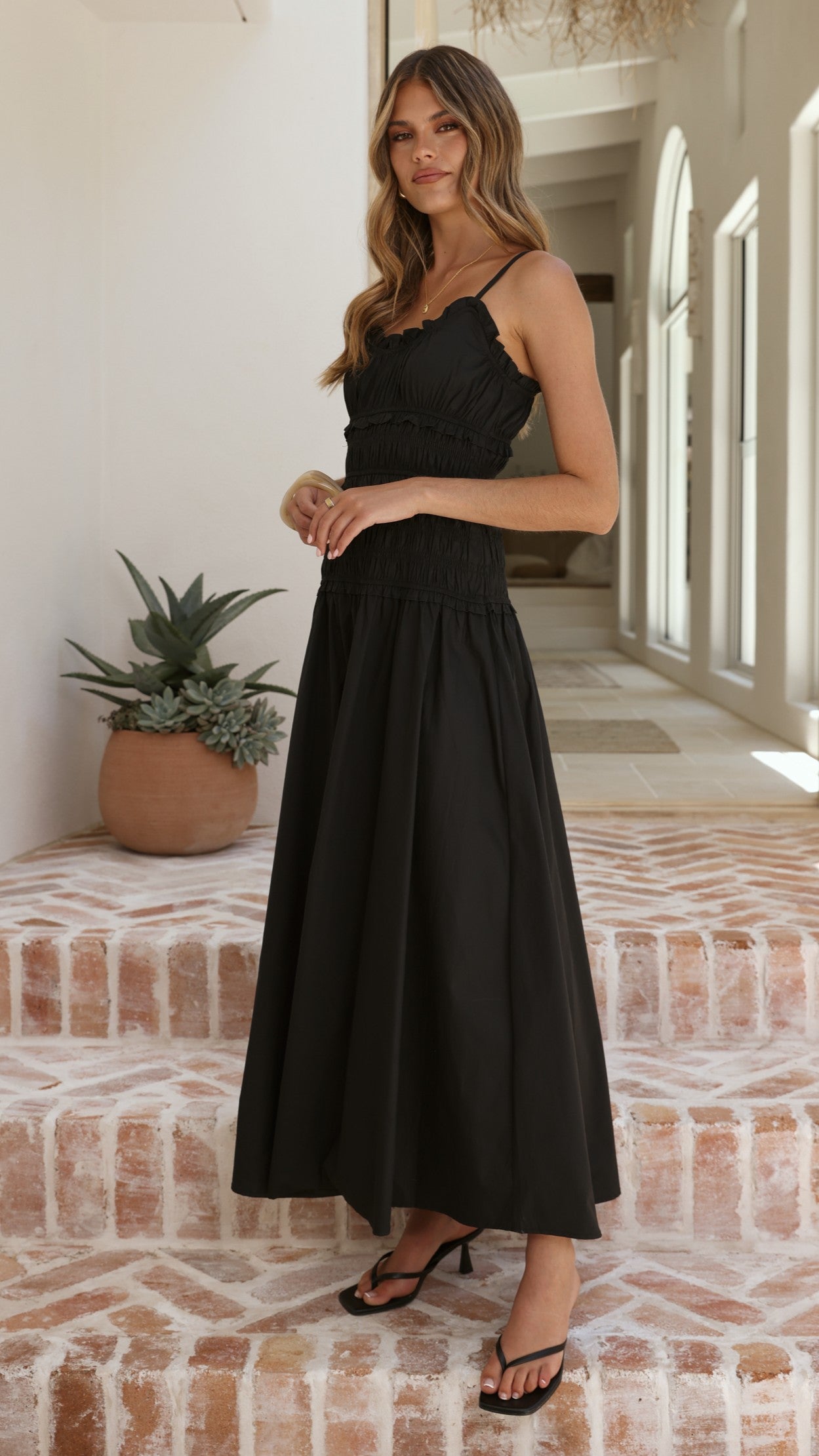 Vida Maxi Dress - Black - Billy J