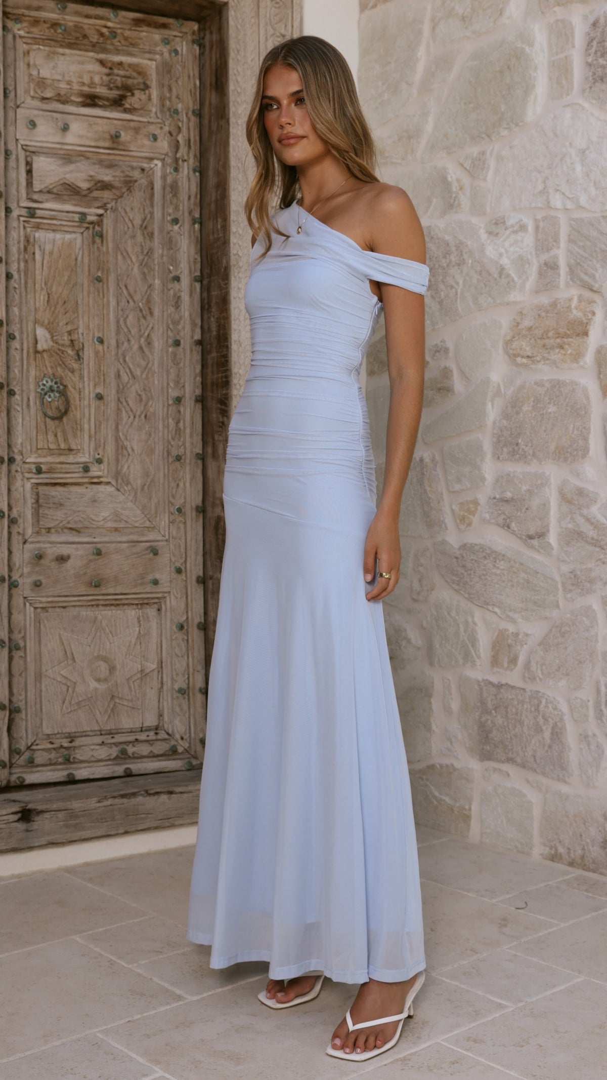 Malayah Maxi Dress - Blue - Billy J