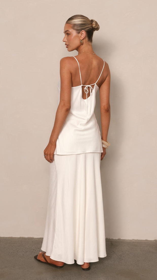 Celeste Maxi Skirt - White - Billy J