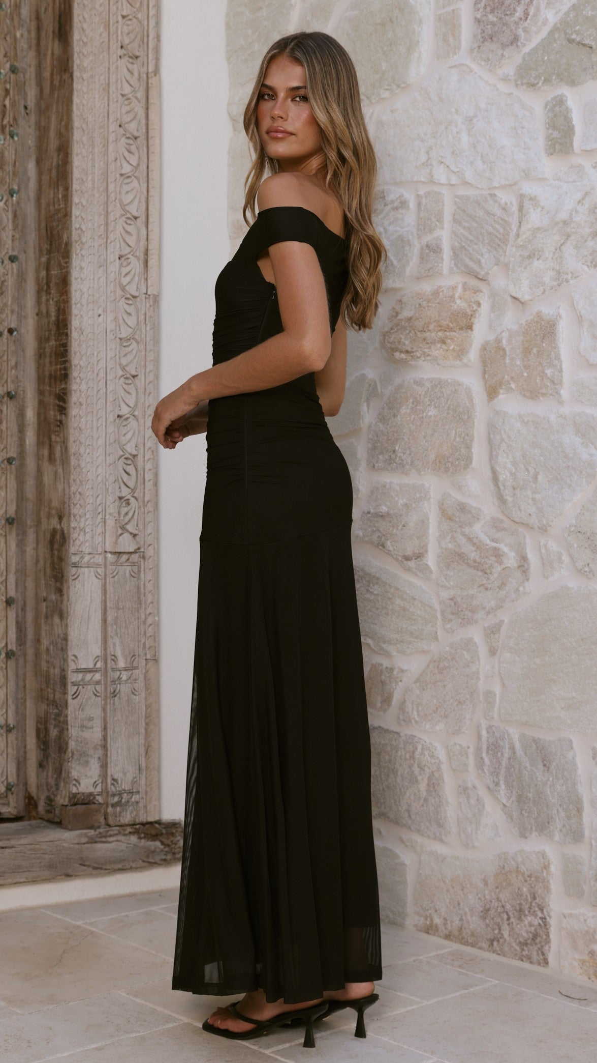 Malayah Maxi Dress - Black - Billy J