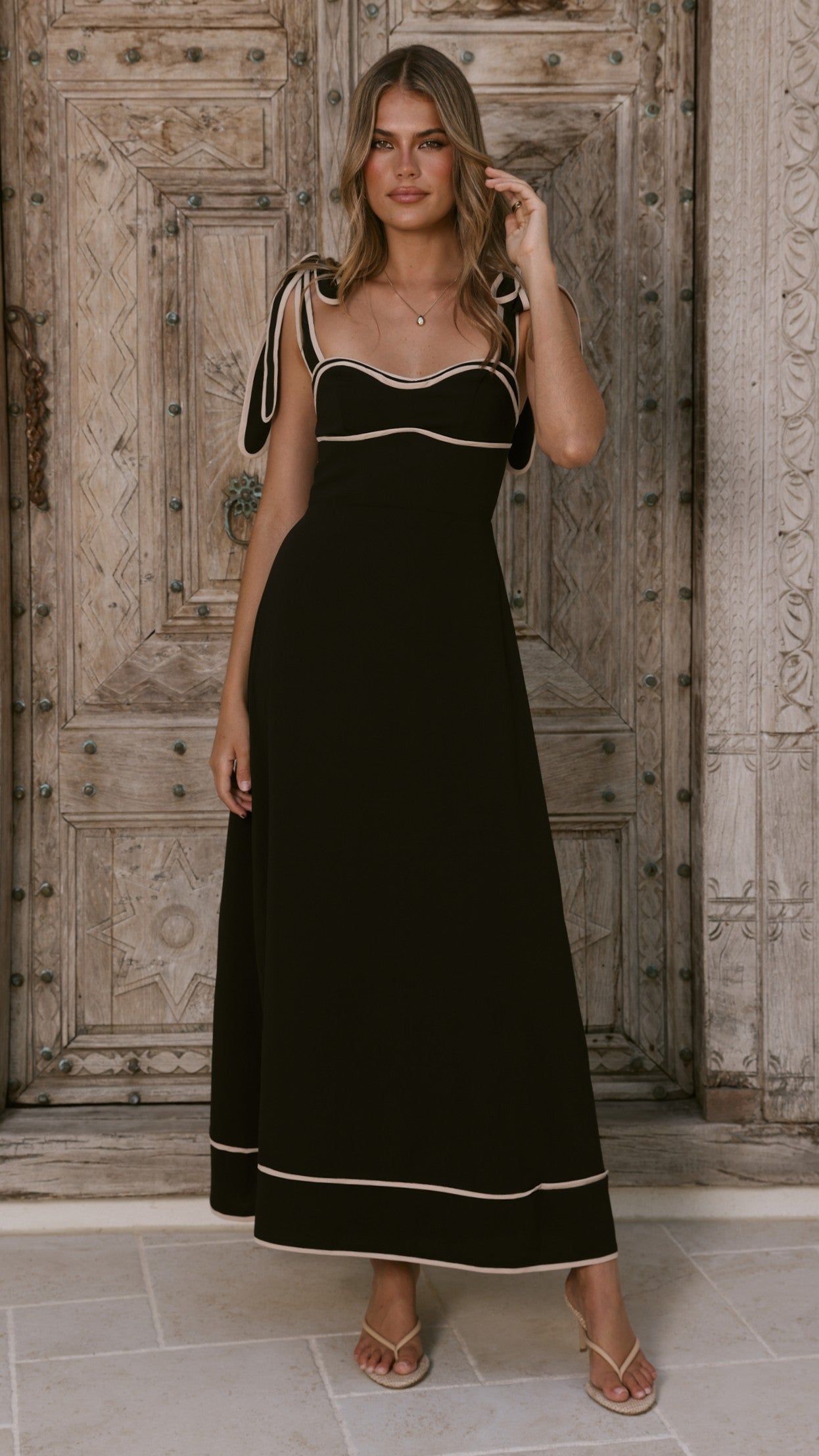 Beverly Maxi Dress - Black - Billy J