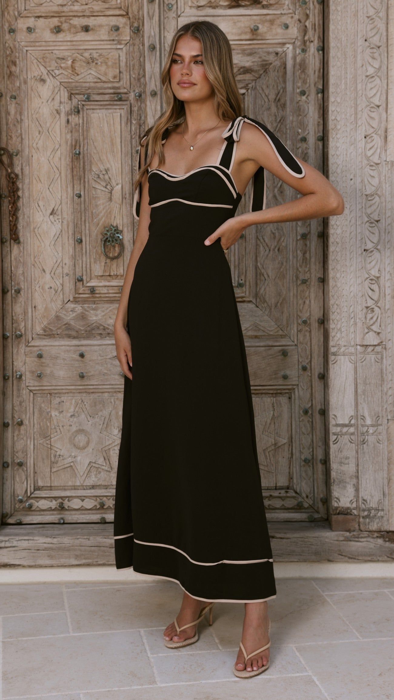 Beverly Maxi Dress - Black - Billy J