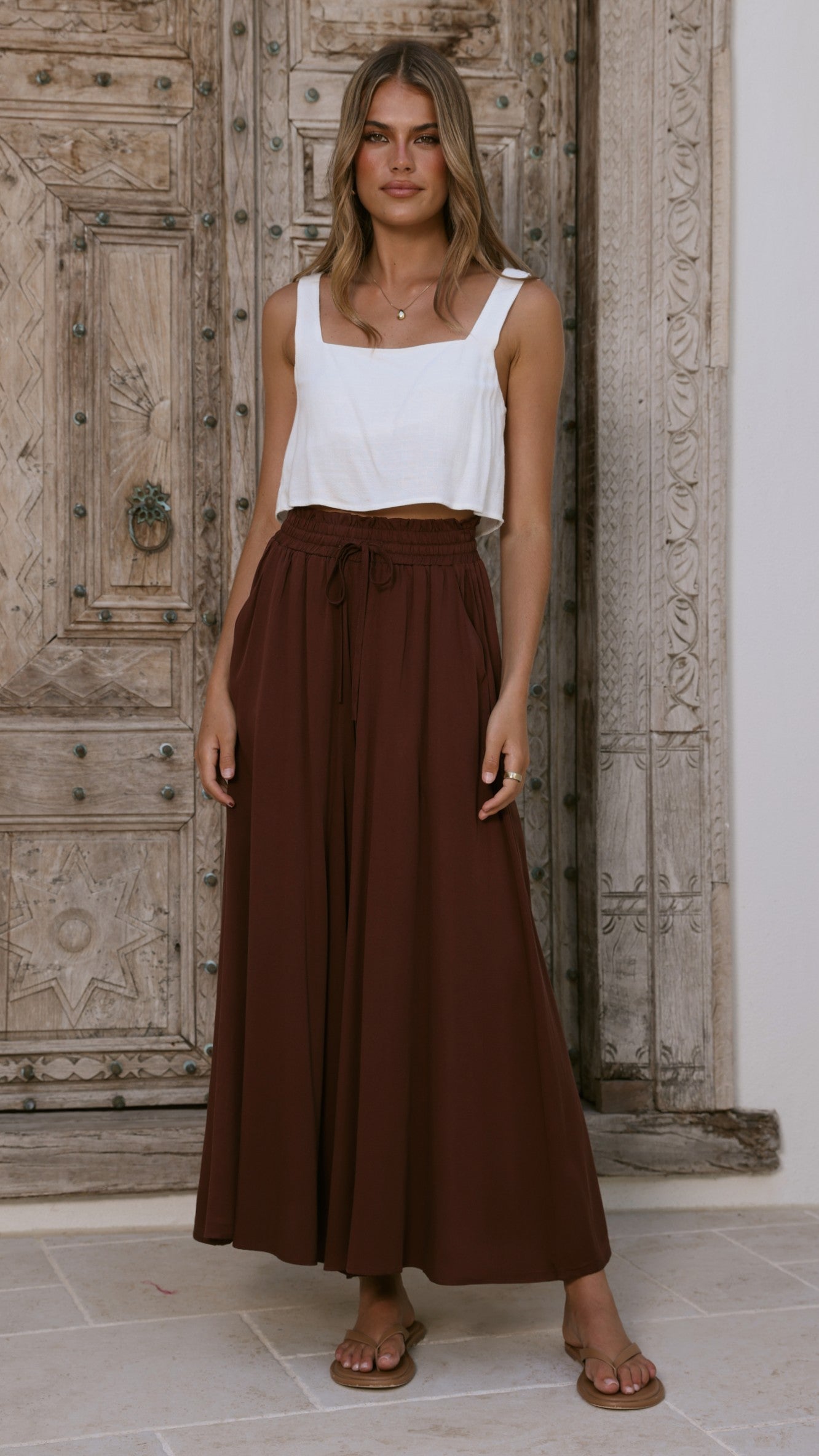 Belinda Pants - Chocolate - Billy J