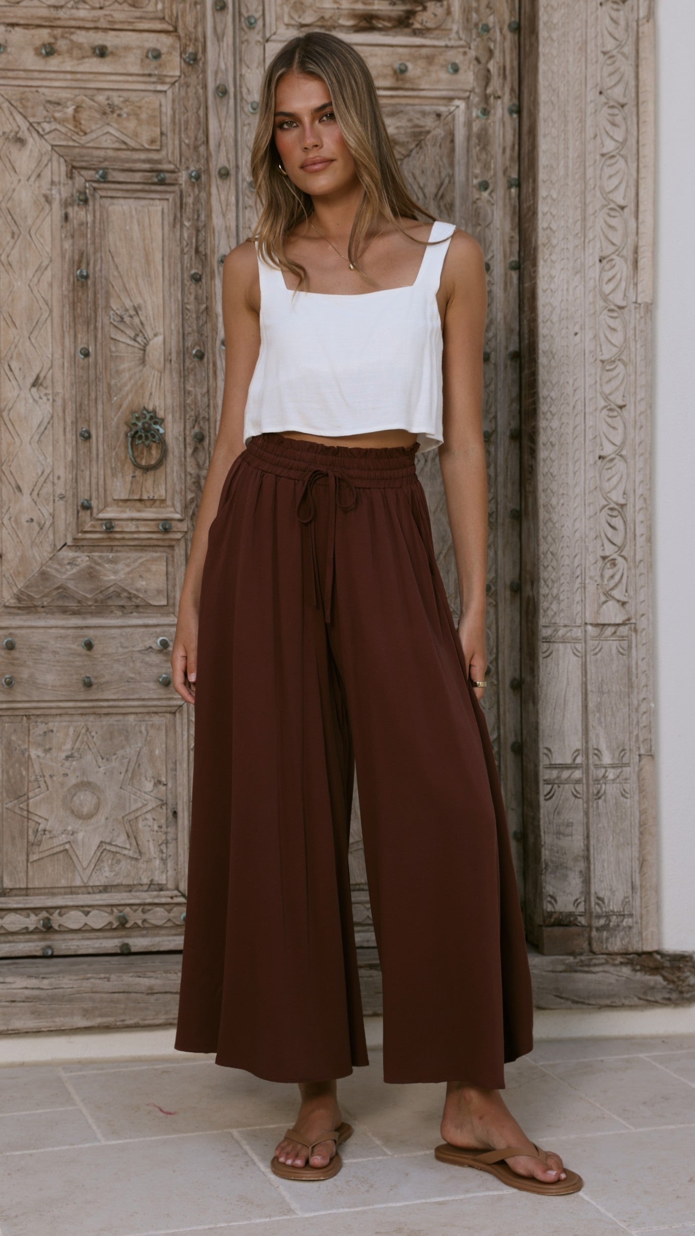 Belinda Pants - Chocolate - Billy J