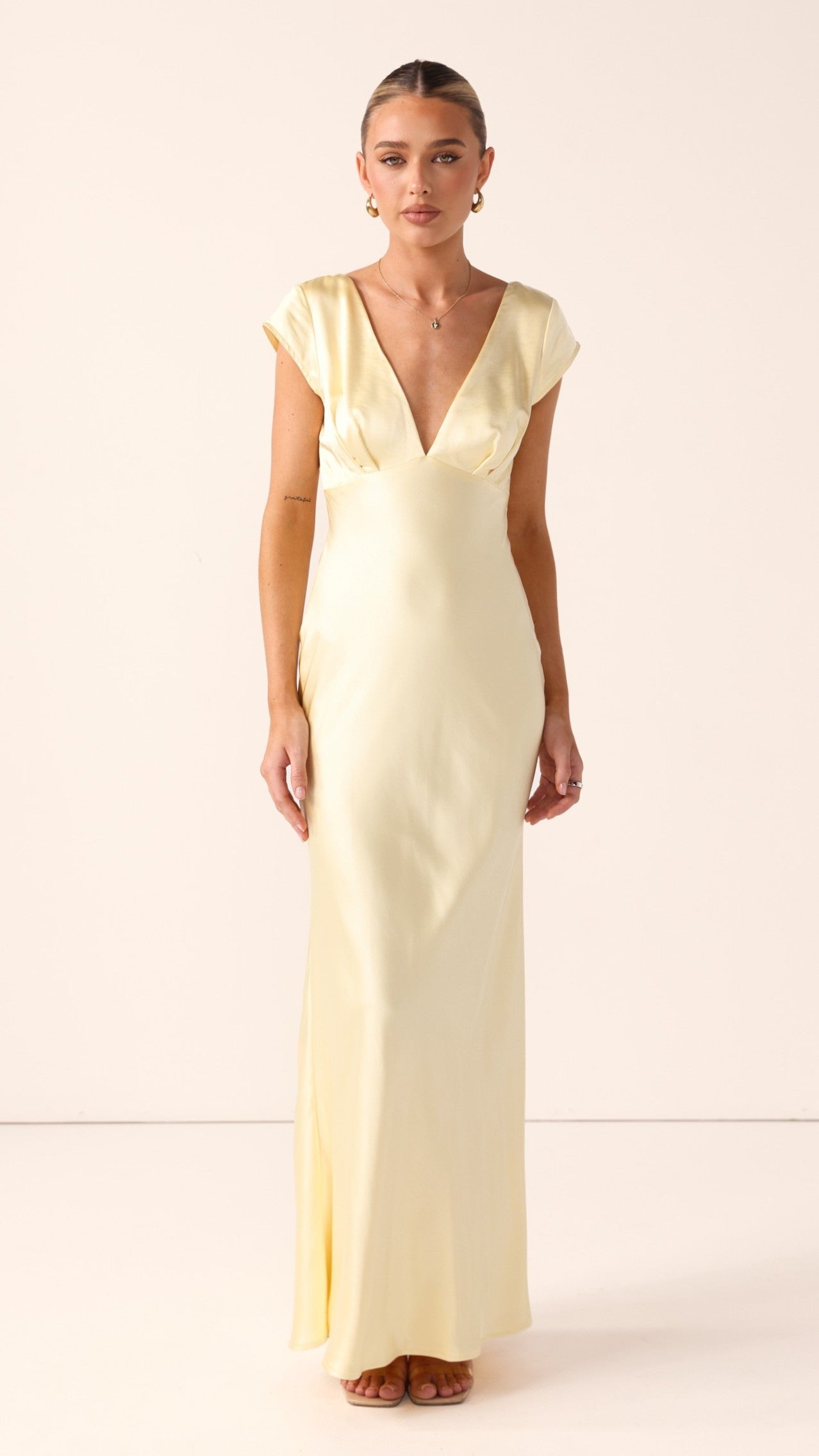 Amelia Maxi Dress - Yellow - Billy J