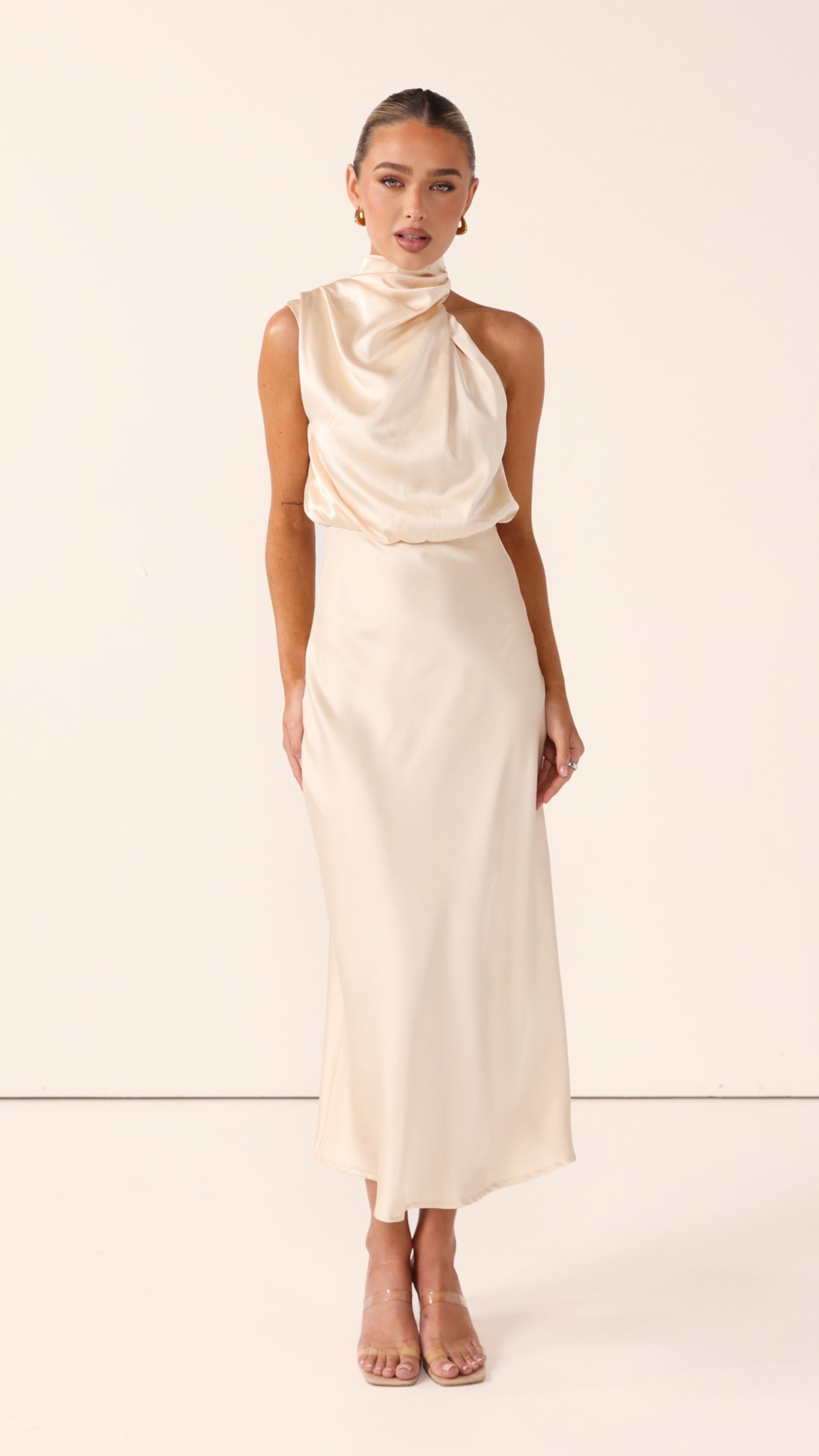 Esther Maxi Dress - Soft Gold - Billy J