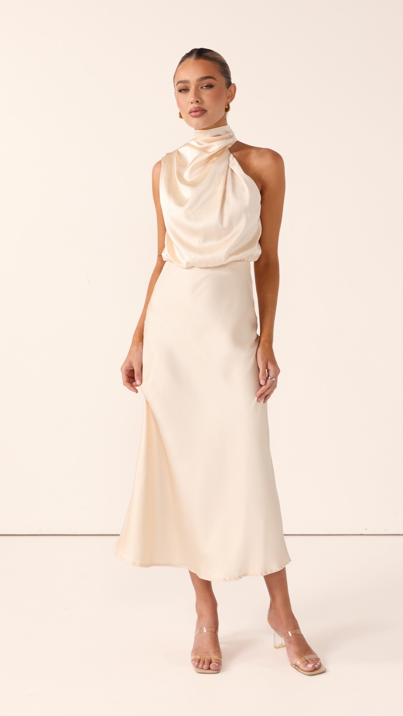 Esther Maxi Dress - Soft Gold - Billy J