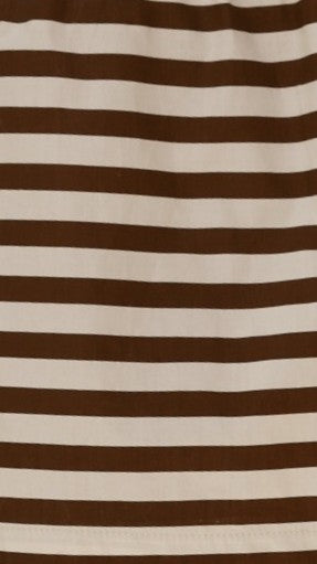 Kienna Top - Chocolate/Beige Stripe - Billy J