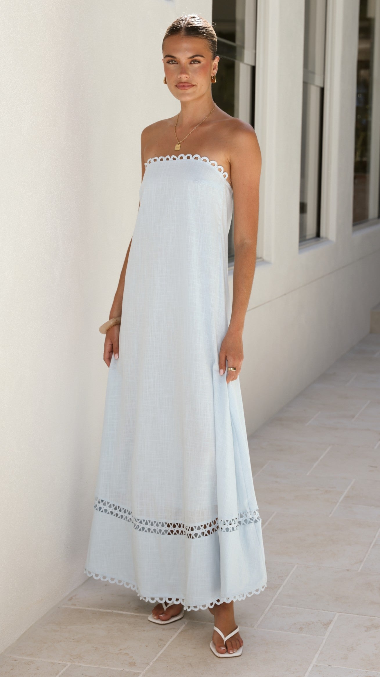 Sandra Maxi Dress - Sky Blue - Billy J