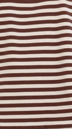 Bobby Crew Neck Tee - Chocolate Stripe - Billy J