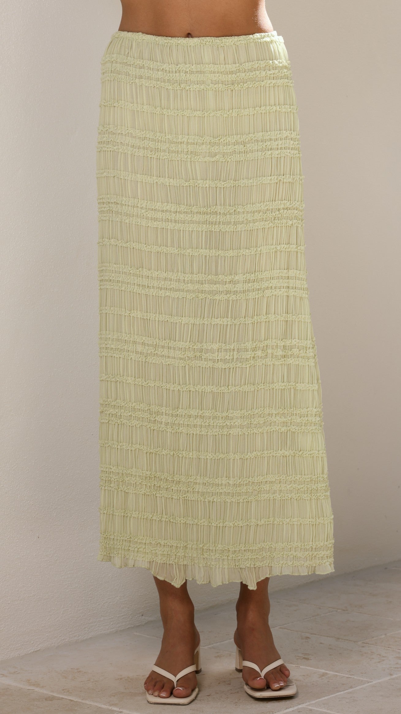 Maisie Maxi Skirt - Matcha - Billy J
