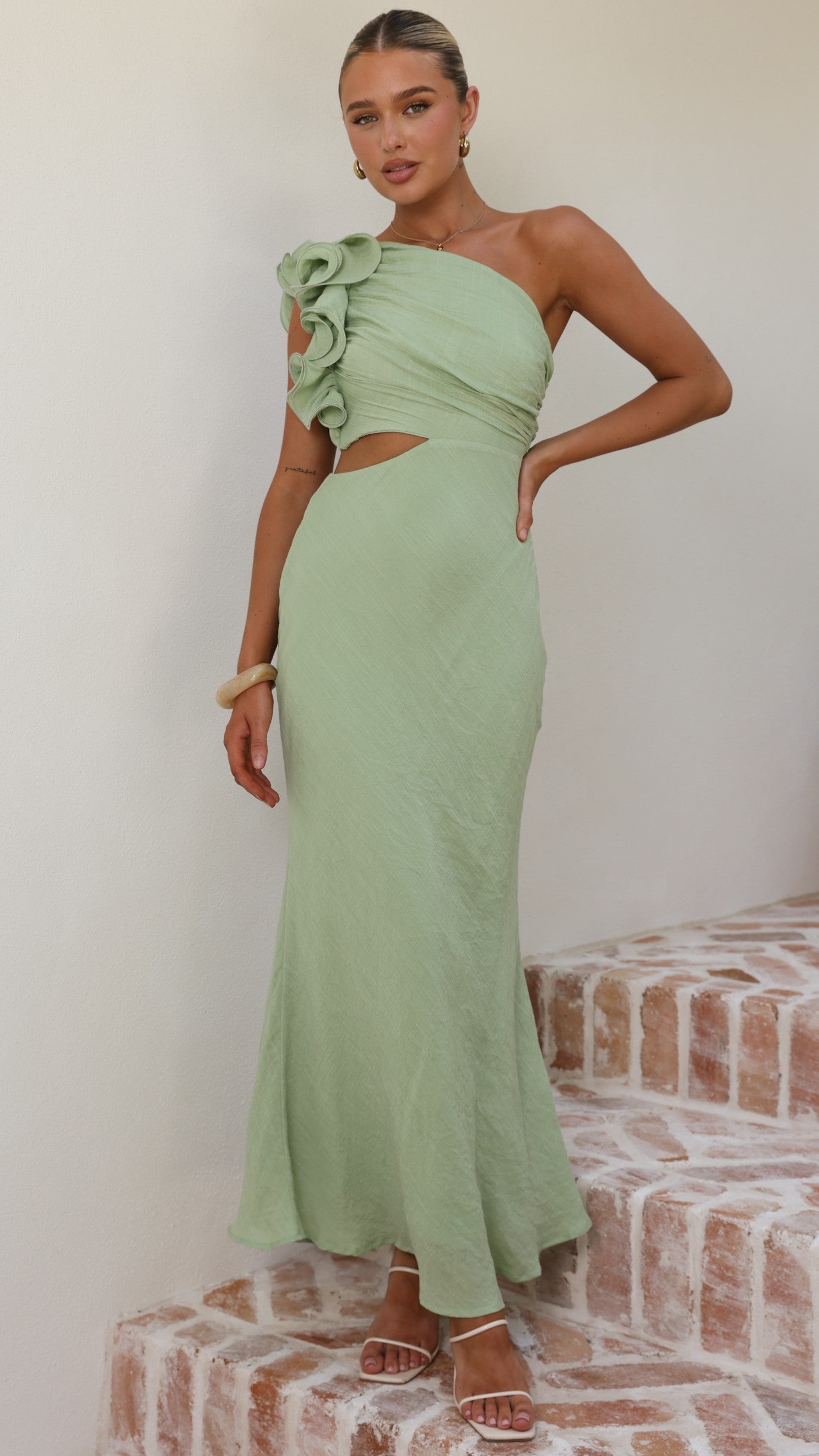 Amina Maxi Dress - Sage - Billy J