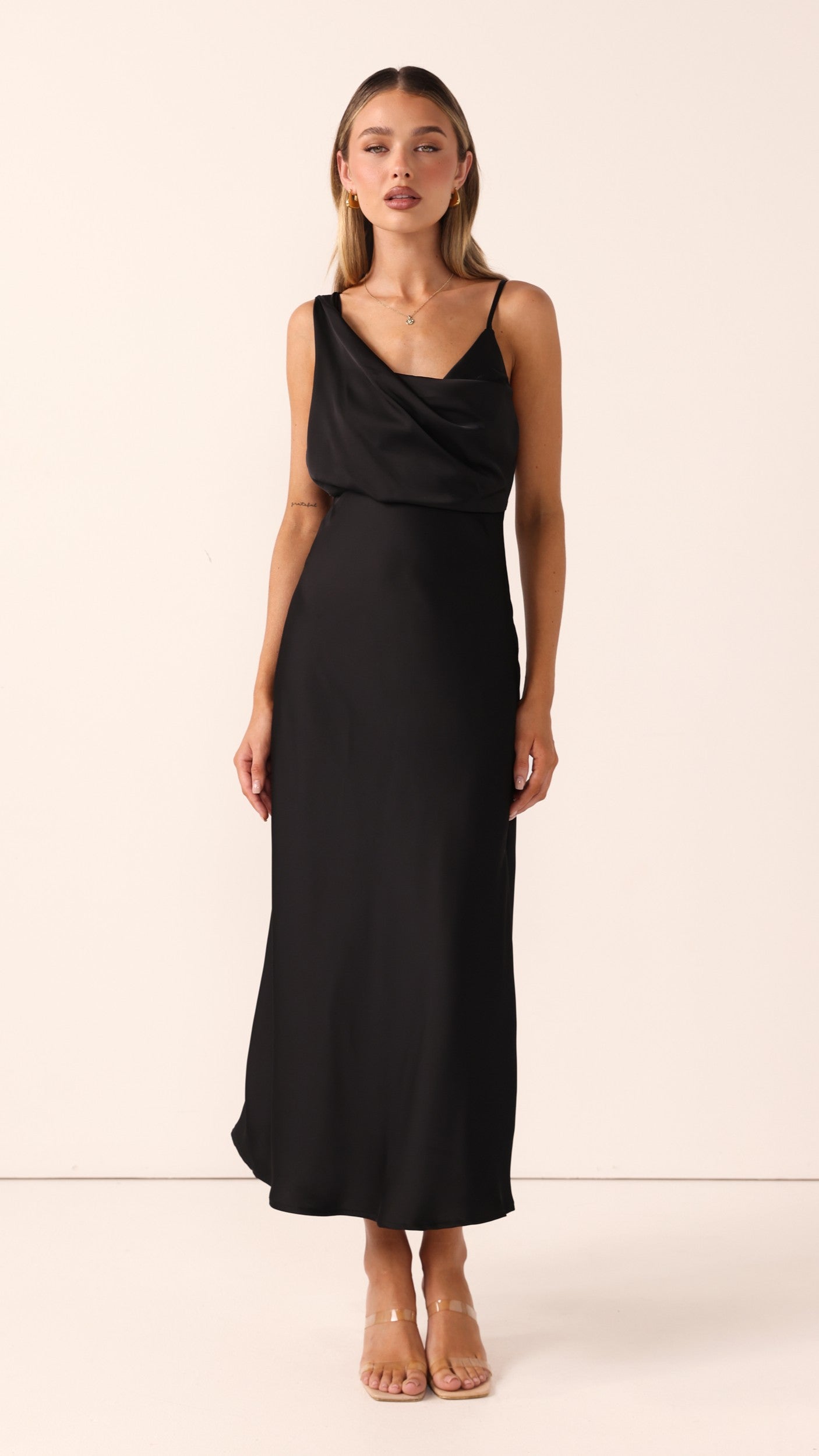 Audrey Maxi Dress - Black - Billy J
