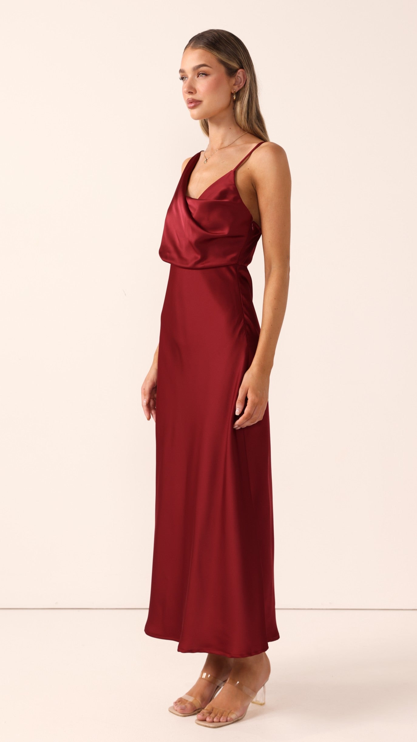 Audrey Maxi Dress - Wine - Billy J