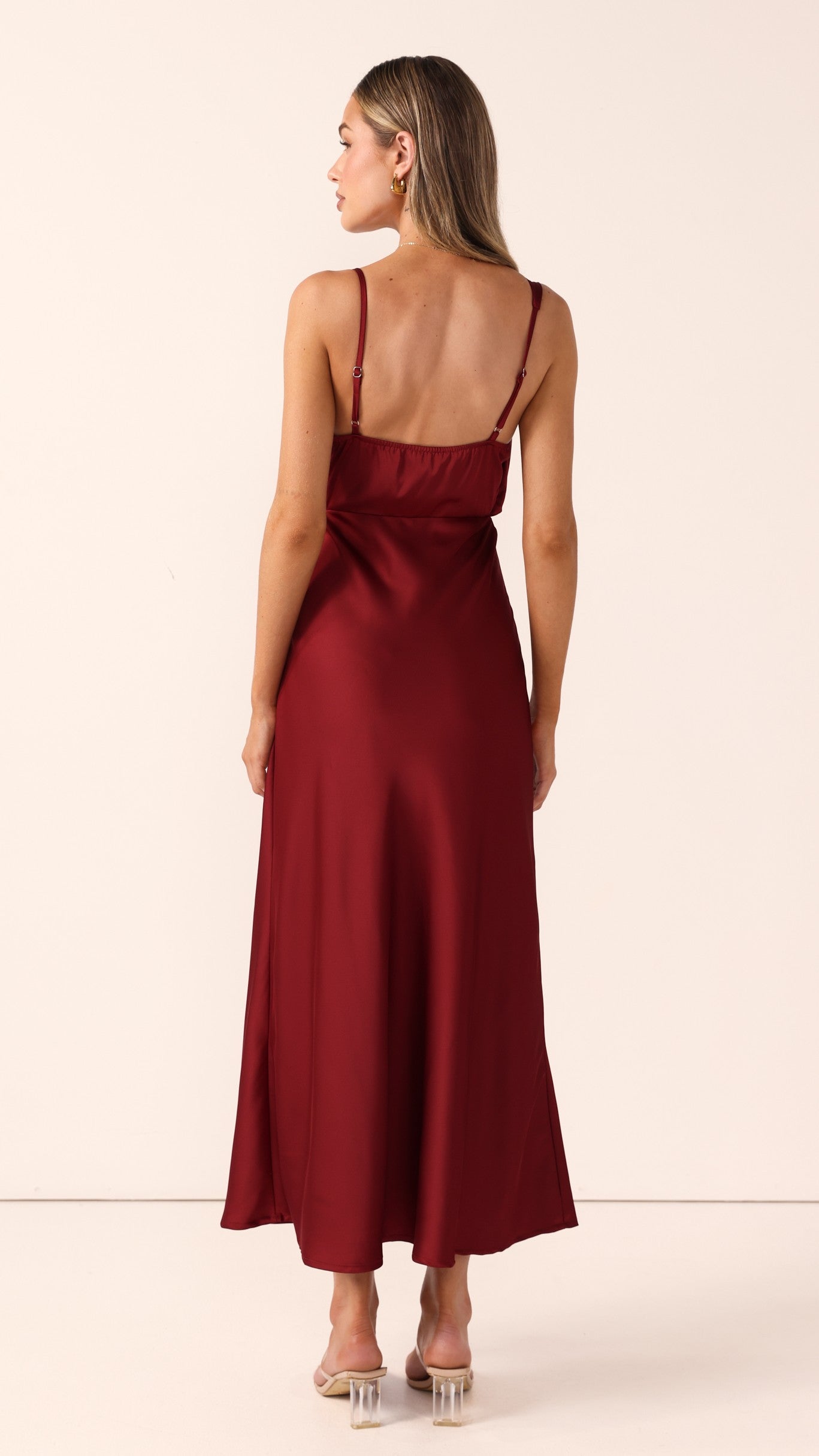 Audrey Maxi Dress - Wine - Billy J