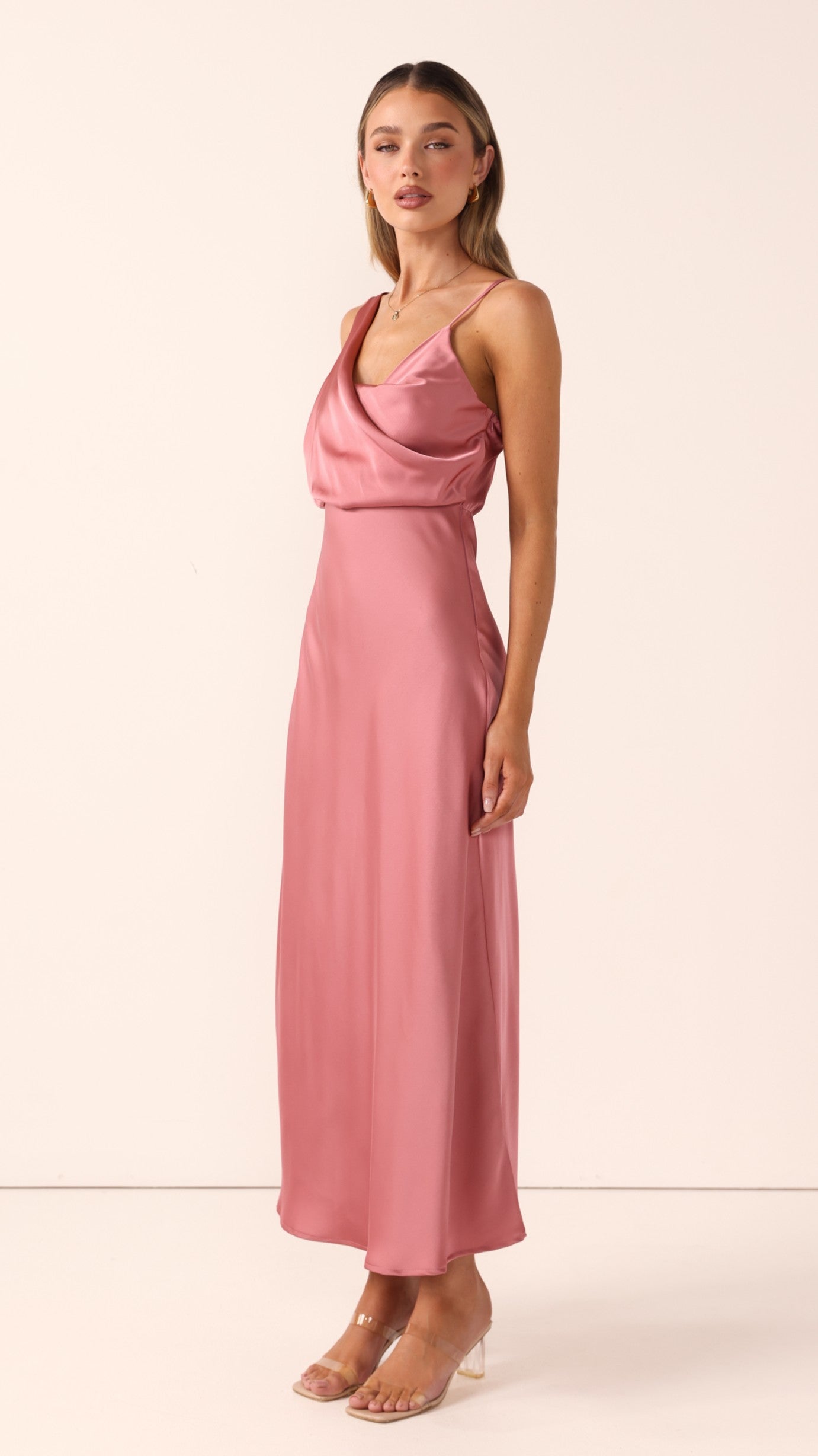 Audrey Maxi Dress - Baked Rose - Billy J