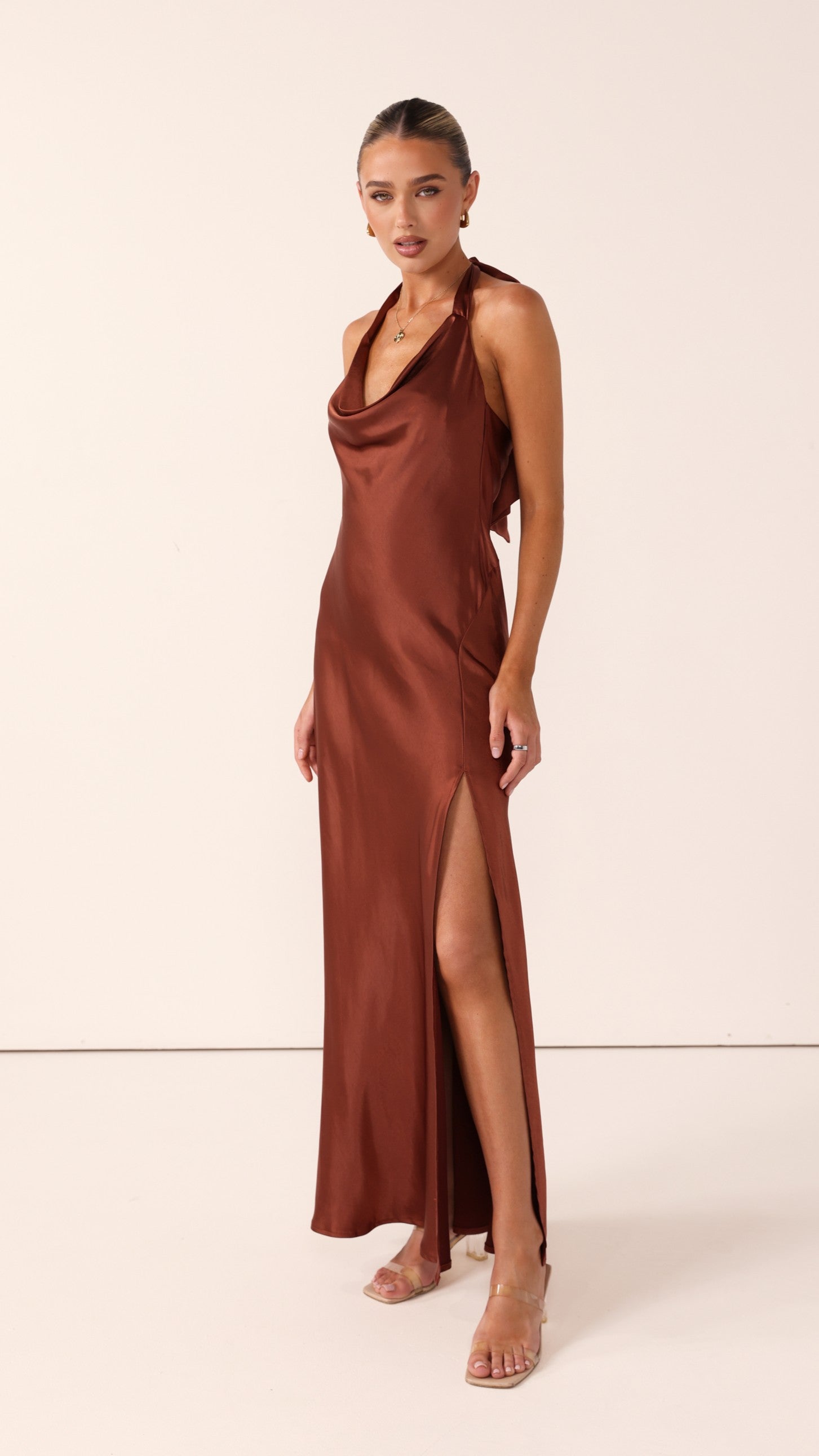 Sian Maxi Dress - Rust - Billy J