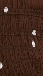 Vida Mini Dress - Brown/White Spot - Billy J