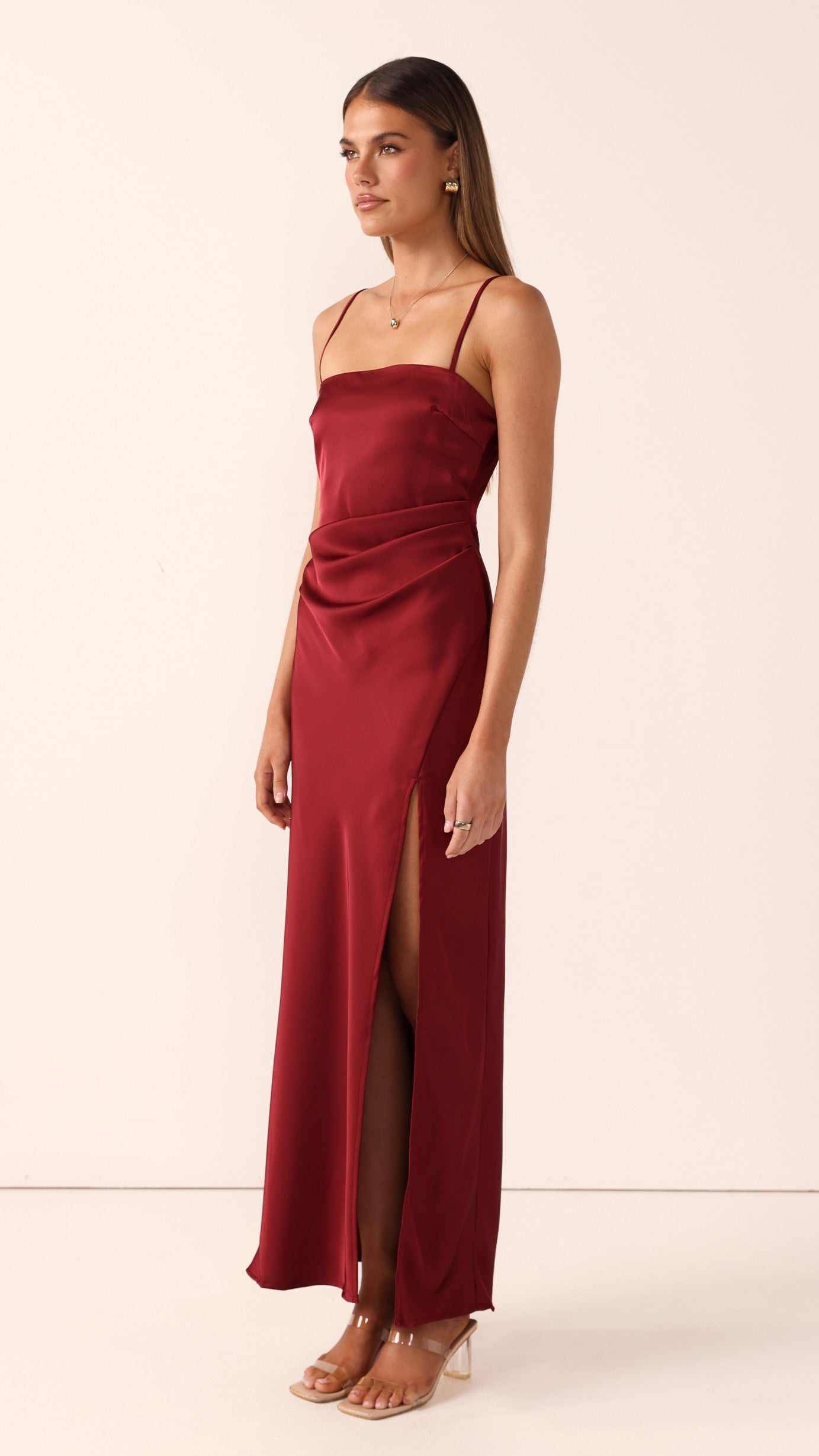 Ilana Maxi Dress - Wine - Billy J
