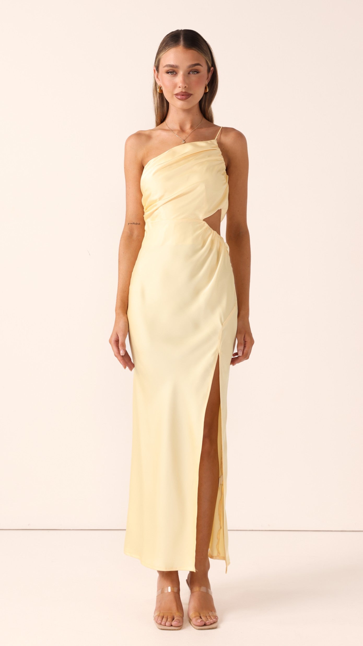 Nyla Maxi Dress - Lemon - Billy J