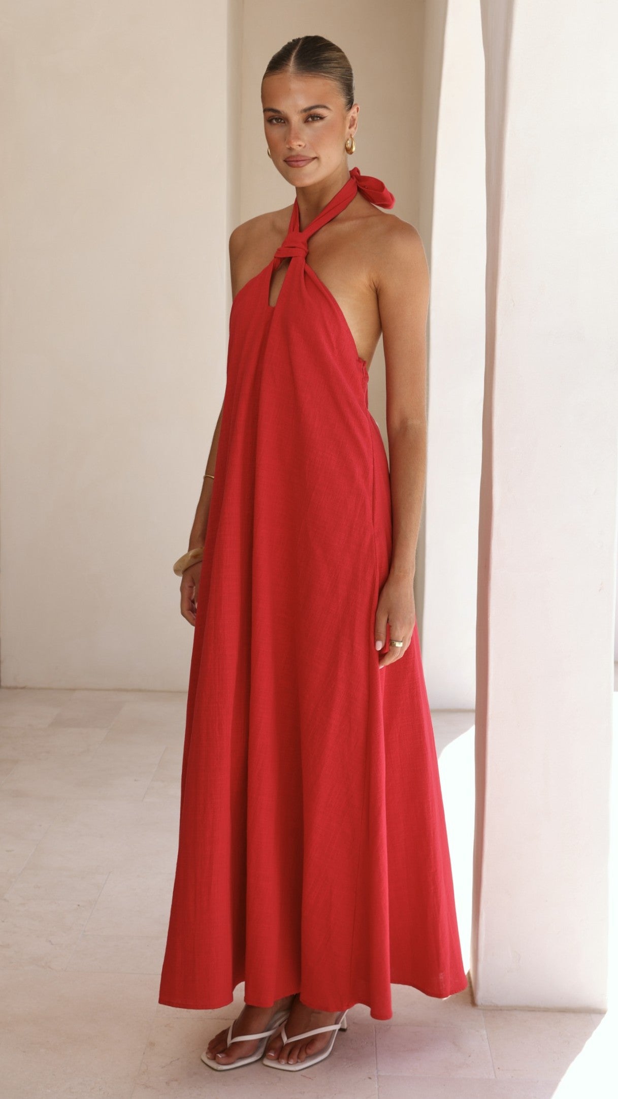 Tavia Maxi Dress - Red - Billy J