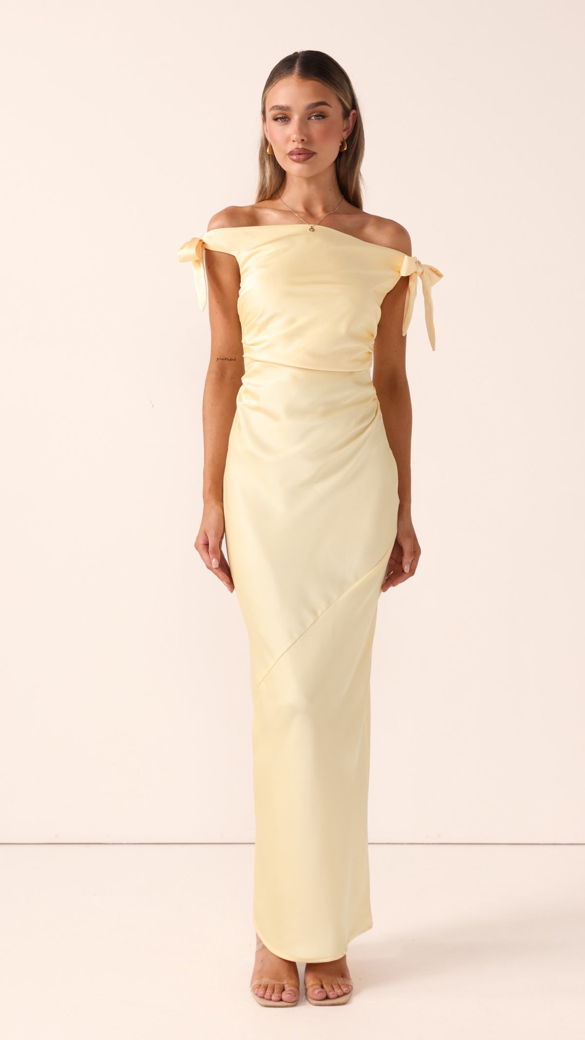 Meghan Maxi Dress - Lemon - Billy J