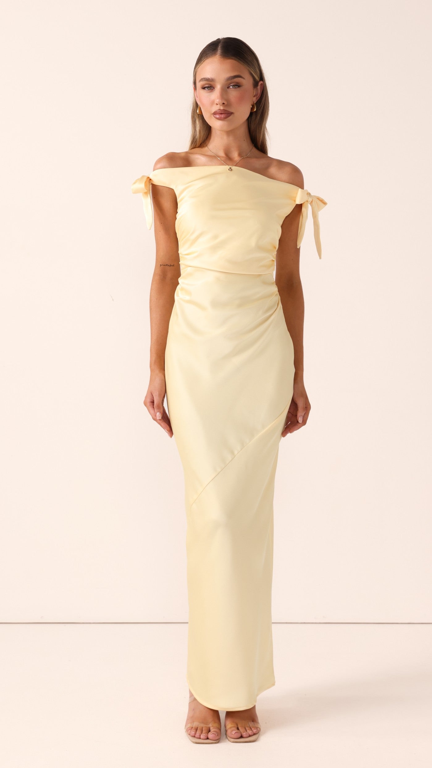 Meghan Maxi Dress - Lemon - Billy J