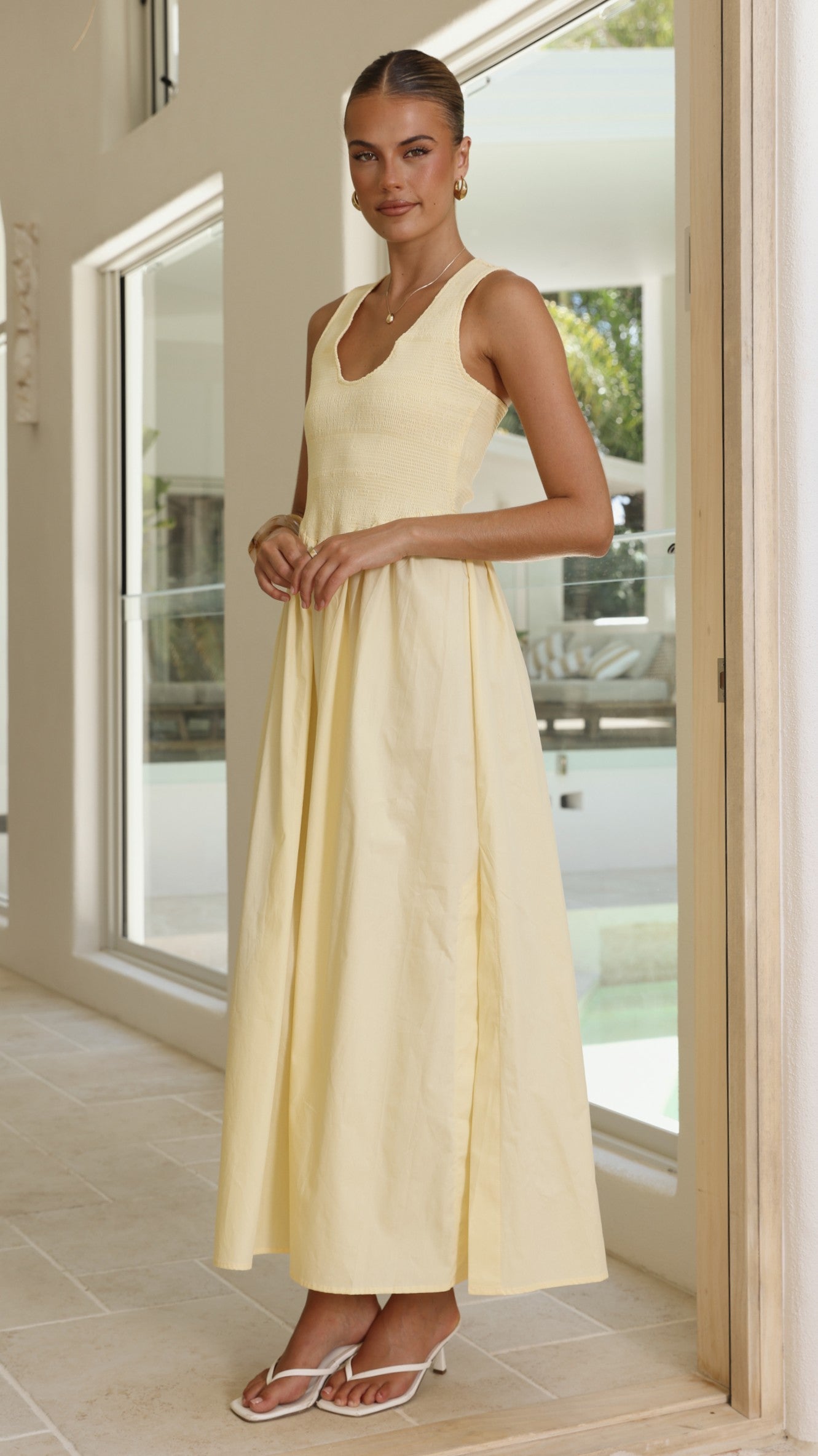 Amira Maxi Dress - Yellow - Billy J