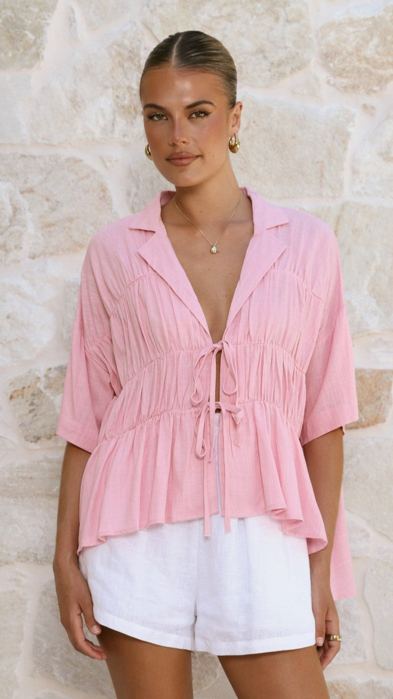 Kailey Top - Pink - Billy J