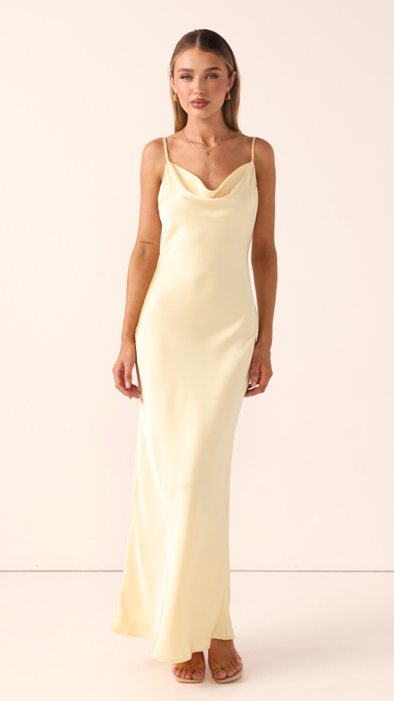 Willow Maxi Dress - Lemon - Billy J