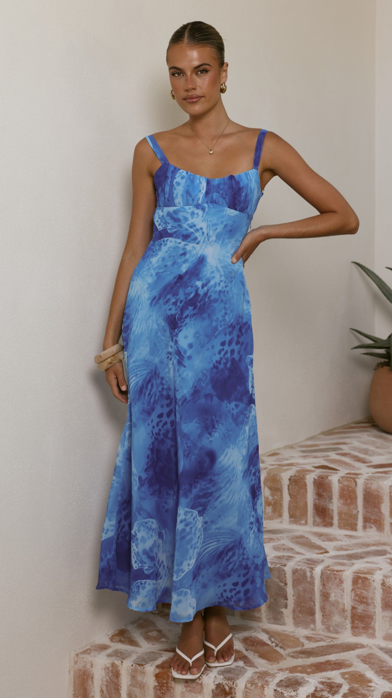 Margo Midi Dress - Ocean Blue - Billy J