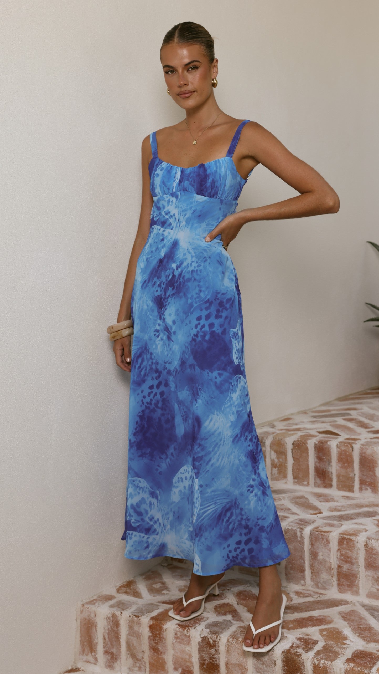 Margo Midi Dress - Ocean Blue - Billy J